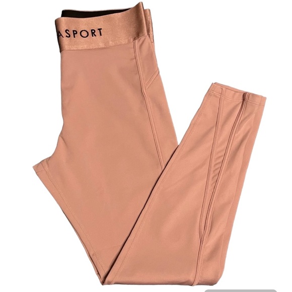 NWOT Pink Soda Sport Light Pink Workout Leggings - Picture 1 of 2